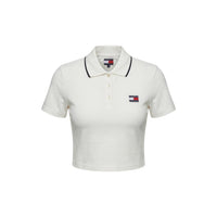 Image 3 : Top blanc Tommy Hilfiger Jeans femme, coupe moderne et élégante — Delvale