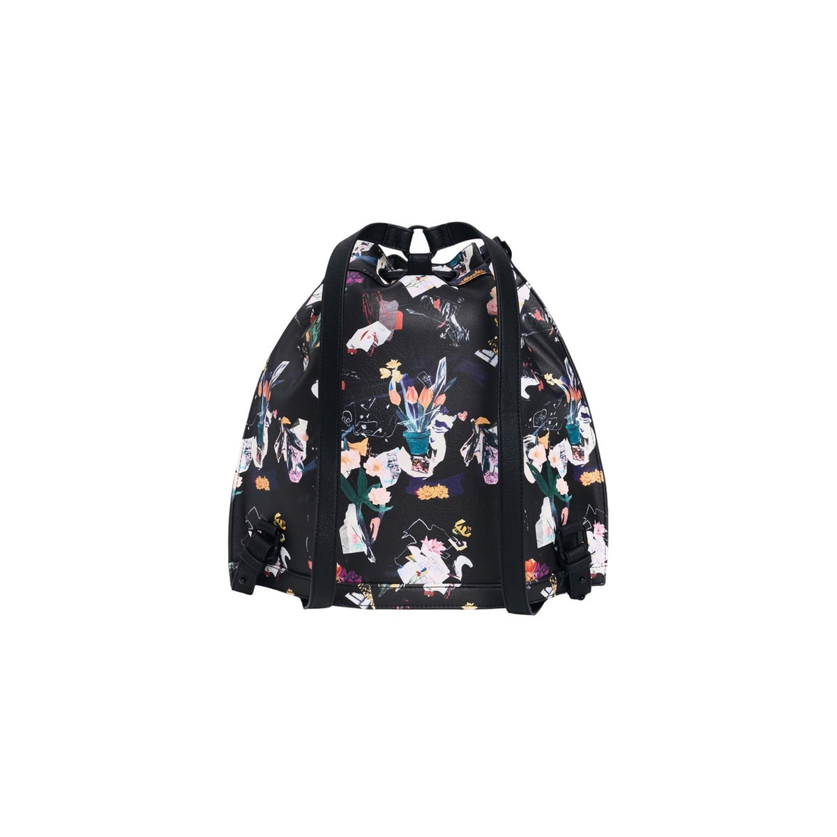 Image 3 : Sac hobo Desigual femme bleu marine avec poches latérales et boucle argentée, finitions artisanales — delvale