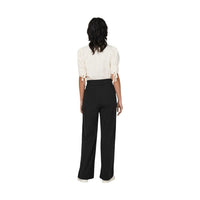 Image 3 : Pantalon Only noir femme coton, coupe fluide décontractée — Delvale