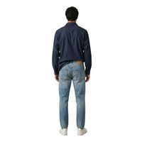 Image 2 : Chemise homme Gianni Lupo bleue lyocell détail col classique et fermeture boutons — delvale