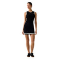 Guess Active Robe Mini Femme Noire Liserés Crème Sans Manches