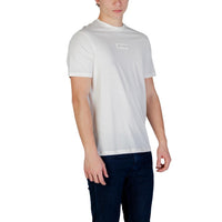 Image 3 : Vue de dos t-shirt Armani Exchange homme blanc coupe moderne — Delvale
