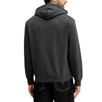 Image 2 : Vue de face du sweat capuche Calvin Klein gris anthracite homme avec logo NY — Delvale
