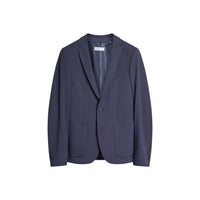 Image 4 : Détail dos et coupe tailored du blazer Antony Morato homme bleu marine, silhouette structurée et ajustée — Delvale