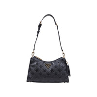 Image 1 : Sac à main Guess noir compact avec fermeture éclair, vue de face — delvale