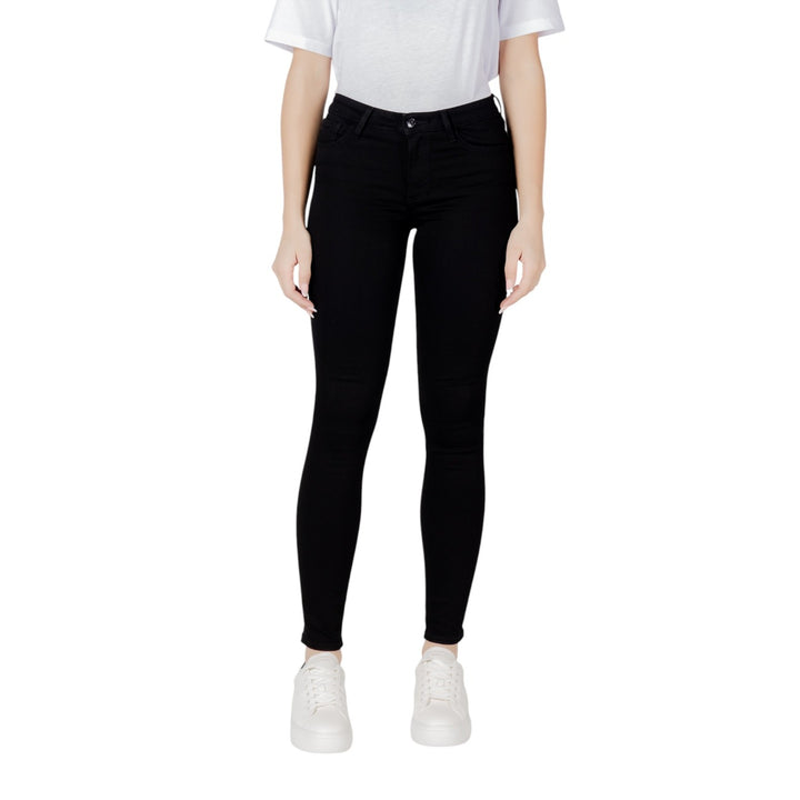 Image 1 : Jean noir Armani Exchange pour femme, coupe moderne ajustée — delvale