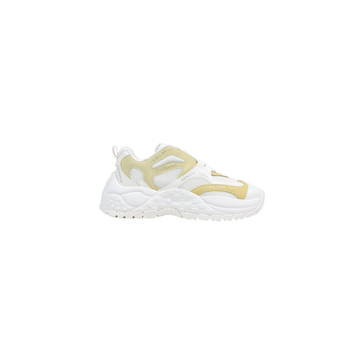 Image 1 : Baskets chunky Armani Exchange femme jaune pastel et blanc avec logo signature — delvale