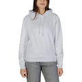Calvin Klein Jeans Sweat Capuche Femme Blanc Monogramme CK Relax