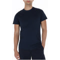 Superdry Heren T-shirt Ronde Hals Marineblauw van Puur Katoen