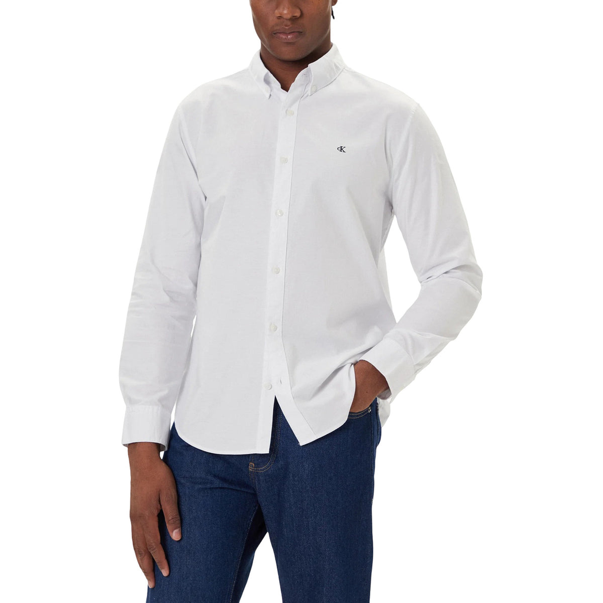 Image 5 : Portée chemise Calvin Klein Jeans homme bleu azur style casual — Delvale