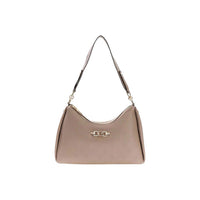 Image 1 : Sac à main Guess femme beige en polyuréthane avec fermeture éclair, vue de face — delvale