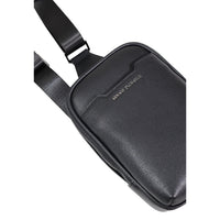Image 3 : Vue d'ensemble sacoche homme Armani Exchange noir grainé sangle ajustable — Delvale