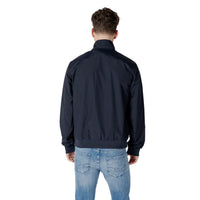 Image 2 : Veste Ea7 homme bleue manches longues vue de face — Delvale