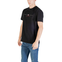Image 3 : T-shirt noir Tommy Hilfiger Jeans homme style casual premium — Delvale